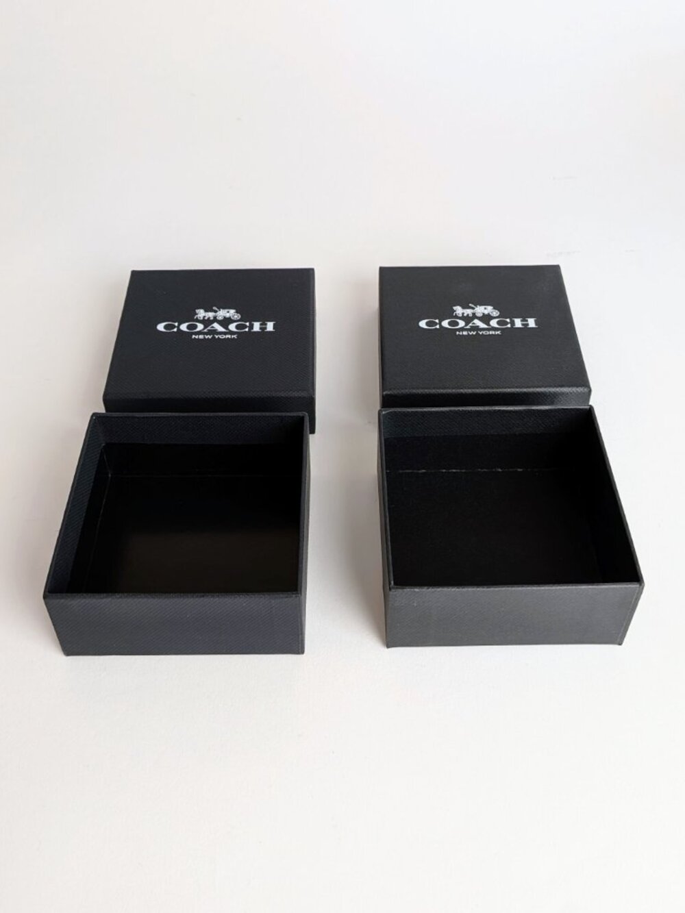 Coach Small Black Gift Boxes - set of 2 - Picture 4 of 8